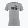 Férfi PUMA ESS No. 1 logós póló közepes szürke szürkésbarna pehely