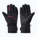 Női síkesztyűk Ziener Khania-Z PR Glove black/pink lily