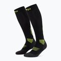CEP Női kompressziós zokni Run Tall 5.0 fekete/lime