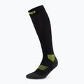 CEP Női kompressziós zokni Run Tall 5.0 fekete/lime 2