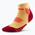 CEP női kompressziós zokni Run Low Cut 5.0 narancssárga/burgundy 2