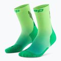 CEP női kompressziós zokni Run Edt. Gradient Mid Cut Compression 5.0 zöld/lime fade