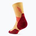 CEP női kompressziós zokni Run Mid Cut 5.0 narancssárga/burgundy 3