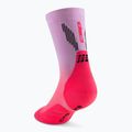 CEP női kompressziós zokni Run Edt. Gradient Mid Cut Compression 5.0 rózsaszín/lila fade 3
