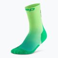 CEP férfi kompressziós zokni Run Edt. Gradient Mid Cut Compression 5.0 zöld/lime fade 2