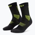 CEP Férfi kompressziós zokni Run Mid Cut 5.0 fekete/lime