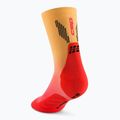CEP férfi kompressziós zokni Run Edt. Gradient Mid Cut Compression 5.0 piros/marigold fakó 3