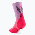 CEP férfi kompressziós zokni Run Edt. Gradient Mid Cut Compression 5.0 rózsaszín/lila fade 3