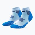 Férfi kompressziós zokni CEP Run Low Cut 5.0 blue/ice
