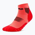 Férfi kompressziós zokni CEP Run Low Cut 5.0 neon coral 2