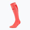 Férfi zokni CEP Ultralight Tall 4.0 neon coral/red 2