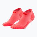 Férfi kompressziós zokni CEP Ultralight No Show 4.0 neon coral/red