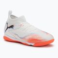 PUMA Future 8 Match It + Mid Jr gyermek futballcipő puma fehér/puma fekete/izzó piros