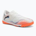 Női futballcipő PUMA Future 8 Match Low TT puma fehér/puma fekete/izzó piros