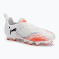 PUMA Future 8 Match LL FG/AG Jr gyermek futballcipő puma fehér/puma fekete/izzó piros