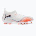 PUMA Future 8 Match FG/AG Jr gyermek futballcipő puma fehér/puma fekete/izzó vörös 2