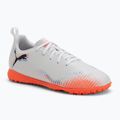 PUMA Future 8 Play TT Jr gyermek futballcipő puma fehér/puma fekete/izzó piros