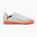 PUMA Future 8 Play It Jr gyermek futballcipő puma fehér/puma fekete/izzó vörös 2