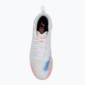 PUMA Future 8 Play It Jr gyermek futballcipő puma fehér/puma fekete/izzó vörös 5