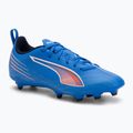 PUMA Ultra 6 Play FG/AG Jr gyermek futballcipő ultra kék/puma fehér/izzó piros
