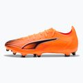 PUMA férfi futballcipő Ultra 6 Match FG/AG heat fire/puma fekete/izzó piros