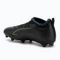 PUMA Ultra 6 Match FG/AG Jr gyermek futballcipő puma fekete/fizzy light/zöld terep 3