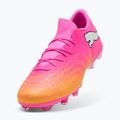 Futballcipő PUMA Future 9 Match Fusion FG/AG poison pink/puma white/sun stream/bright aqua/puma black 3