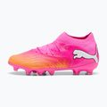 Gyerek focicipő PUMA Future 9 Pro FG/AG Jr poison pink/puma wht/sun stream/bright aqua/puma blk