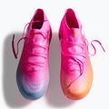 Gyerek focicipő PUMA Future 9 Pro FG/AG Jr poison pink/puma wht/sun stream/bright aqua/puma blk 6