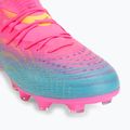 Gyerek focicipő PUMA Future 9 Match FG/AG Jr poison pink/puma white/sun stream/bright aqua/puma black 7