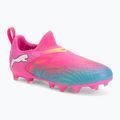 Gyerek focicipő PUMA Future 9 Match LL FG/AG Jr poison pink/puma white/sun stream/bright aqua/puma black