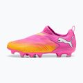 Gyerek focicipő PUMA Future 9 Match LL FG/AG Jr poison pink/puma white/sun stream/bright aqua/puma black