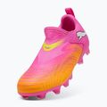 Gyerek focicipő PUMA Future 9 Match LL FG/AG Jr poison pink/puma white/sun stream/bright aqua/puma black 3