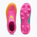 Gyerek focicipő PUMA Future 9 Match LL FG/AG Jr poison pink/puma white/sun stream/bright aqua/puma black 6