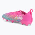 Gyerek focicipő PUMA Future 9 Play FG/AG Jr poison pink/puma white/sun stream/bright aqua/puma black 3