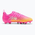 Gyerek focicipő PUMA Future 9 Play FG/AG Jr poison pink/puma white/sun stream/bright aqua/puma black 2