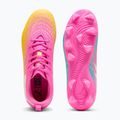 Gyerek focicipő PUMA Future 9 Play FG/AG Jr poison pink/puma white/sun stream/bright aqua/puma black 3