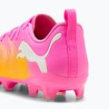 Gyerek focicipő PUMA Future 9 Play FG/AG Jr poison pink/puma white/sun stream/bright aqua/puma black 4