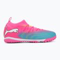 Gyerek focicipő PUMA Future 9 Match TT + Mid Jr poison pink/puma wht/sun stream/bright aqua/puma blk 2