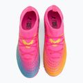 Gyerek focicipő PUMA Future 9 Match TT + Mid Jr poison pink/puma wht/sun stream/bright aqua/puma blk 5