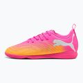 Gyerek focicipő PUMA Future 9 Play IT Jr poison pink/puma white/sun stream/bright aqua/puma black