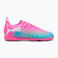 Gyerek focicipő PUMA Future 9 Play TT poison pink/puma white/sun stream/bright aqua/puma black 3
