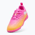 Gyerek focicipő PUMA Future 9 Play TT poison pink/puma white/sun stream/bright aqua/puma black 4