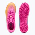 Gyerek focicipő PUMA Future 9 Play TT poison pink/puma white/sun stream/bright aqua/puma black 5