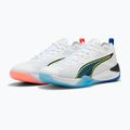 PUMA Eliminate Nitro 4 Game On kézilabdacipő Puma White/Glowing Red/Ultra Blue 11