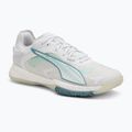 Női kézilabdacipő PUMA Accelerate Nitro SQD 4 Game On puma white/baltic sea blue/fresh water