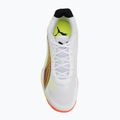 Kézilabda cipő PUMA Accelerate Turbo 4 Game On puma white/glowing red/ultra blue 5
