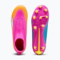 Gyerek focicipő PUMA Ultra 6 Match+ LL FG/AG Jr poison pink/puma white/sun stream/bright aqua/puma black 4