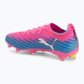 Futballcipő PUMA Ultra 6 Pro FG/AG poison pink/puma white/sunstream/bright aqua/puma black 3
