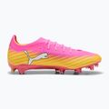 Futballcipő PUMA Ultra 6 Pro FG/AG poison pink/puma white/sunstream/bright aqua/puma black 2